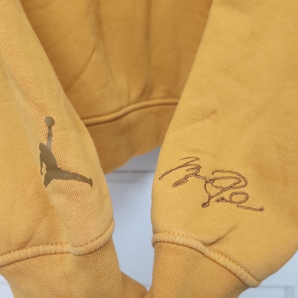 Jordan Yellow Pullover Hoodie with Graphic - Picture 10 of 11